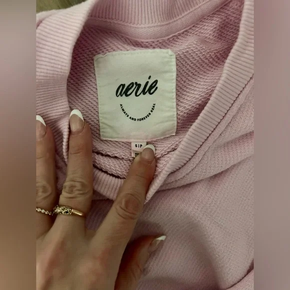 Aerie Light Pink Knit Top - Picture 2 of 5